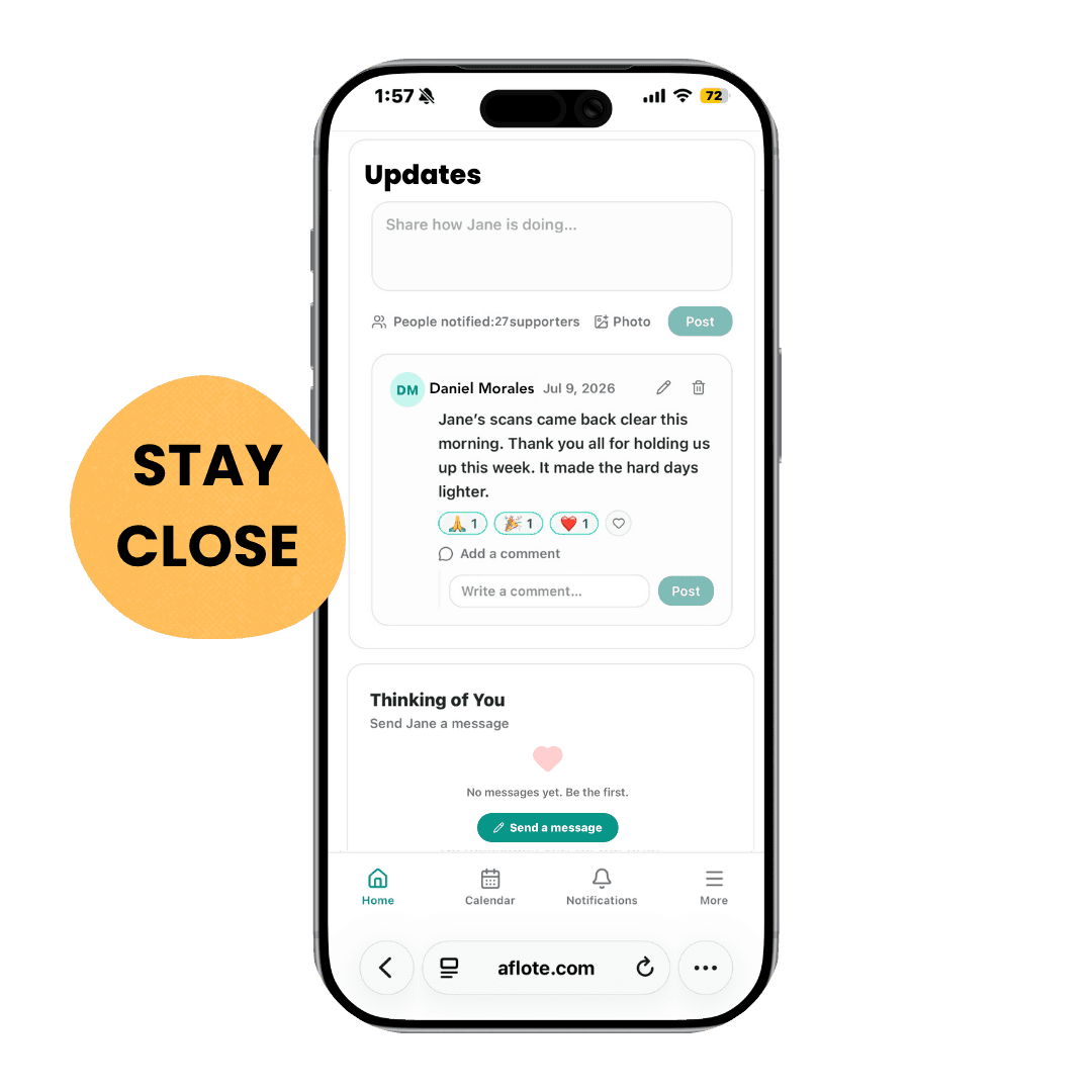 Shared updates and messages