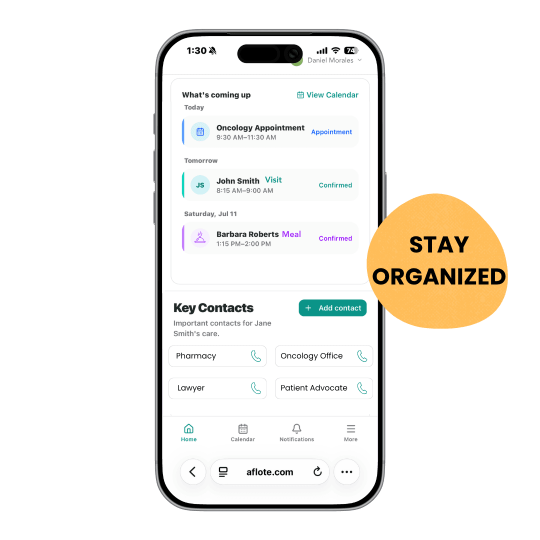 Consolidated calendar and tasks